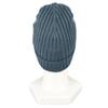 Excellent PRADA Knit cap Logo tag ribbed knit hat blue wool mens M UMD188 Used