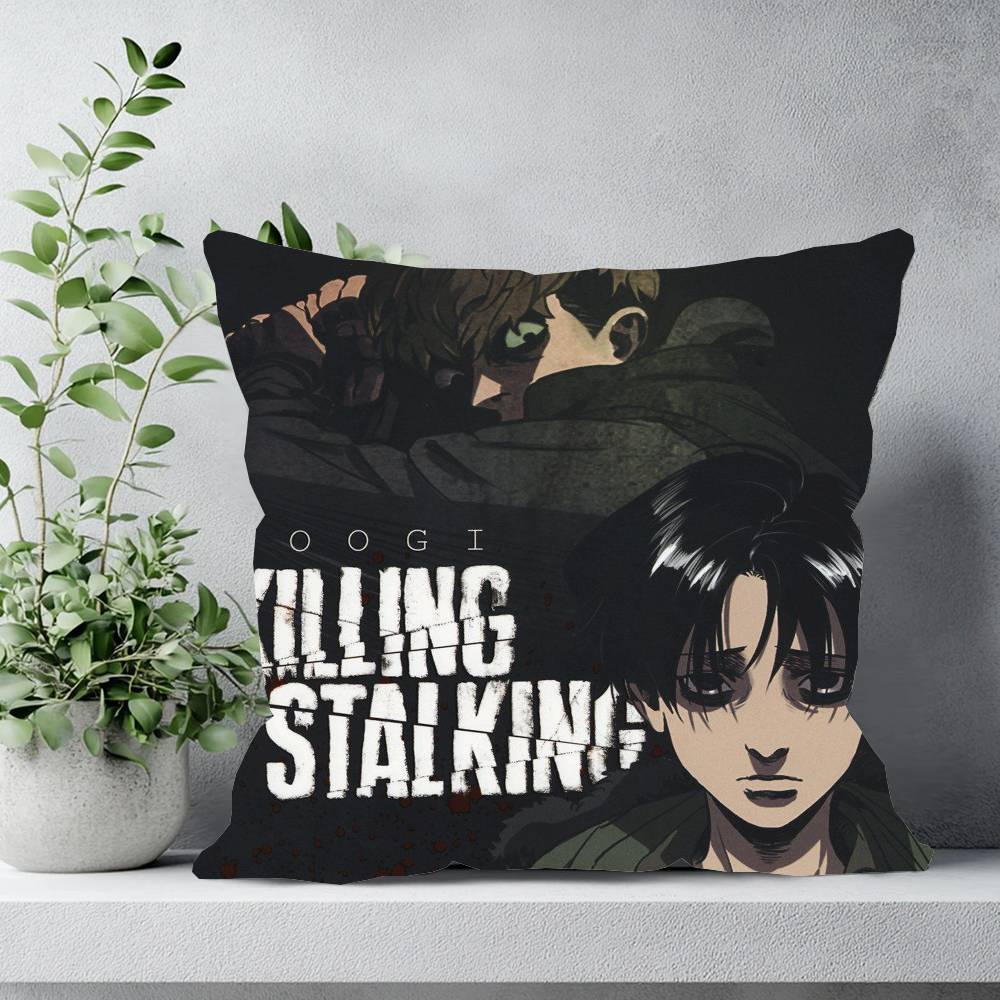 Korean Manga Killing Stalking Vintage Pillow Case Sofa Cushion Cover Room Home Decoration
