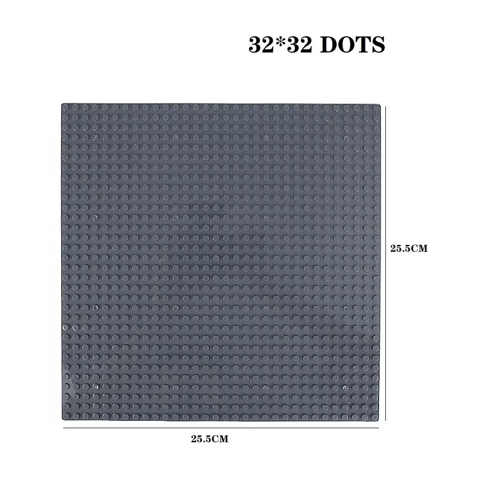 Classic Baseplate 32x32 Dots Building Blocks Bricks Base Plates DIY Plastic Board Building Blocks Baseplates Construction Toys