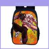 Mochila Pochita de Chainsaw Man Para Estudantes Com Material de Nylon E Alças Duplas