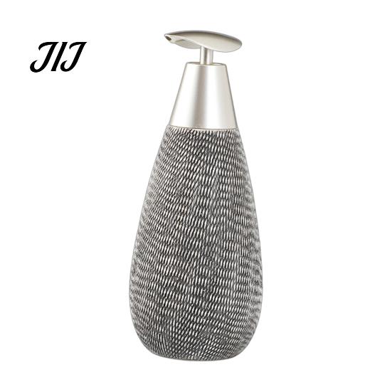 Easy Press Soap Dispenser Ceramic for Bathroom, 350/380ML Hand Bottle with Container Pump, Refillable Liquid Soap, Lotion and Shampoo Kitchen