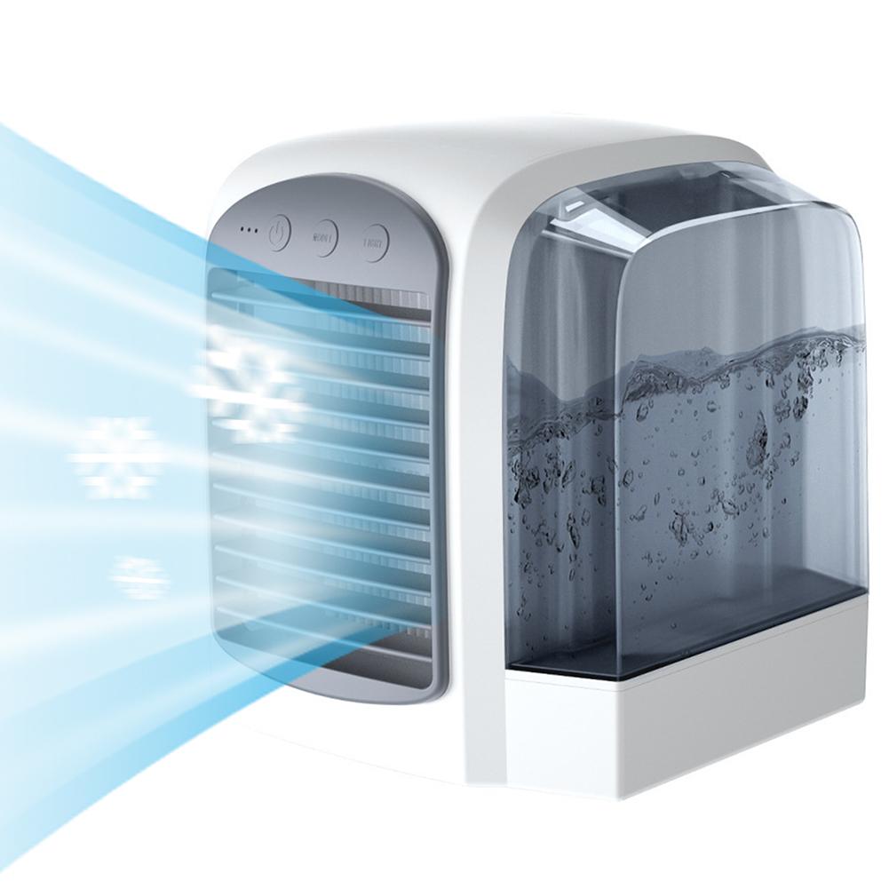 Water-Cooled Personal Mini Air Cooler 3 Gear Air Cooling Machine 380ml Tank Portable Air Chiller for Home Office