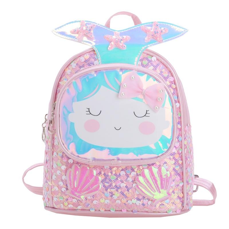 Schulranzen Trend Nische Kinder Niedlich Hoher Wert Cartoon Pailletten Koreanischer Rucksack Mädchen Mode Studentenrucksack