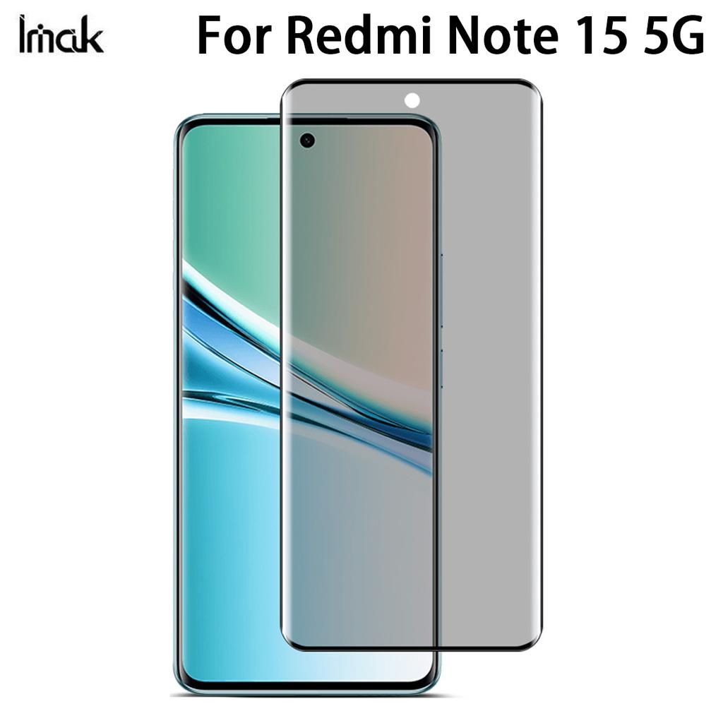 For Redmi Note 15 5G Glass IMAK 3D Curved Privacy Tempered Glass Full Screen Coverage Film