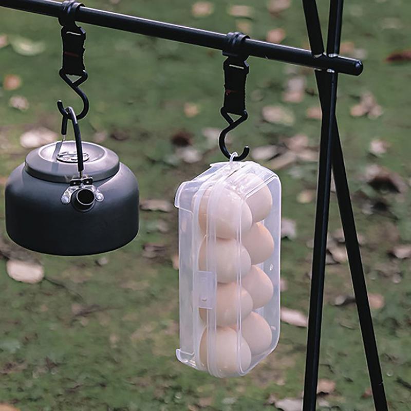 1Pcegg Box 3/4/8 Grids Egg Holder Container For Outdoor Camping Picnic Eggs Box Case Anti-Fall Egg Storage Box Kitchen Organizer