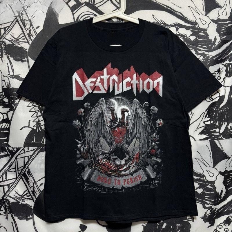 German Thrash Metal Band Destructions Cotton Rock Tshirt for Both Men and Women
