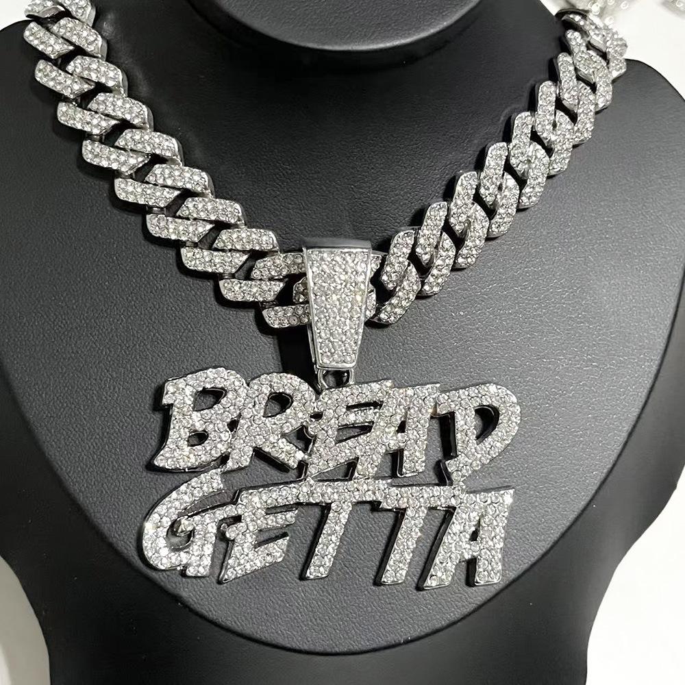 European-American Exaggerated Hip Hop Rhinestone Pendant Jewelry for Men & Women