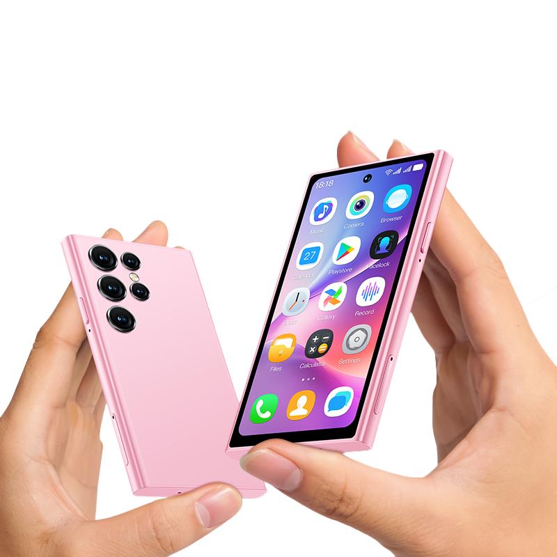 S25 Pro 3G Mini-Mobiltelefon WCDMA 4,0 Zoll Quad Core 2 GB RAM 16 GB ROM Typ-C 2000 mAh Gesichtserkennung Android-Smartphone