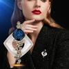 New Luxurious Temperament Elegant Atmosphere Luxurious Geometric Square Coat Brooch Accessories