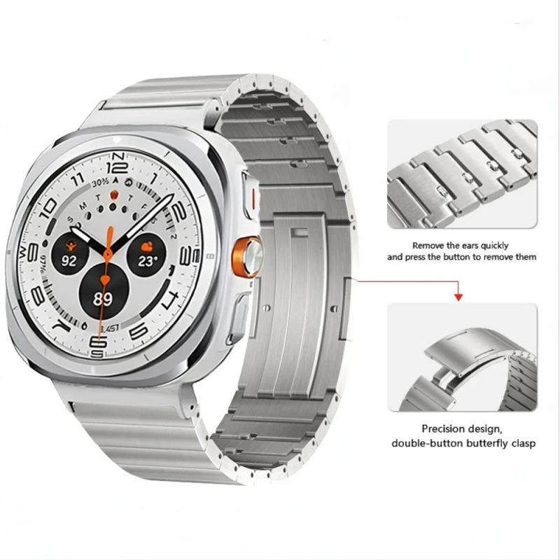 For Samsung Galaxy Watch Ultra 47mm Replacement Strap Quick Release Titanium Alloy Watch Band