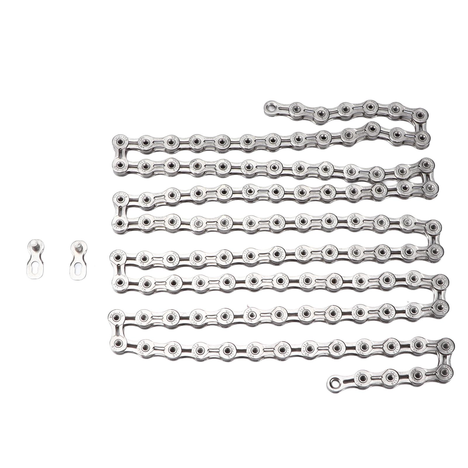 11-скоростная велосипедная цепь, гальваническое покрытие, полностью полая, 1 2x11, 128 дюймов, 116 звеньев, велосипедная цепь для шоссейного горного велосипеда