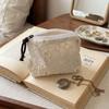 Flower Lace Embroidered Storage Bag Organza Jewelry Storage Bag Small Makeup Bag Home Supplies