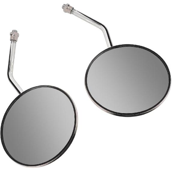High Definition Clear View Motorcycle Rear View Mirror - Stainless Steel - 2PCS Replacement for Gn125 - Improve Safety and Visibility
