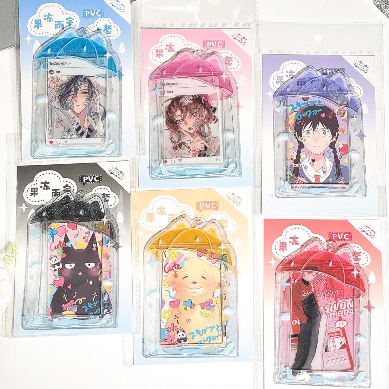 1 Piece Ins Korean Idols Photo Frame Umbrella Acrylic Photocard Holder 3 Inch Cute Sweet Card Display Desktop Decor Card Sleeve