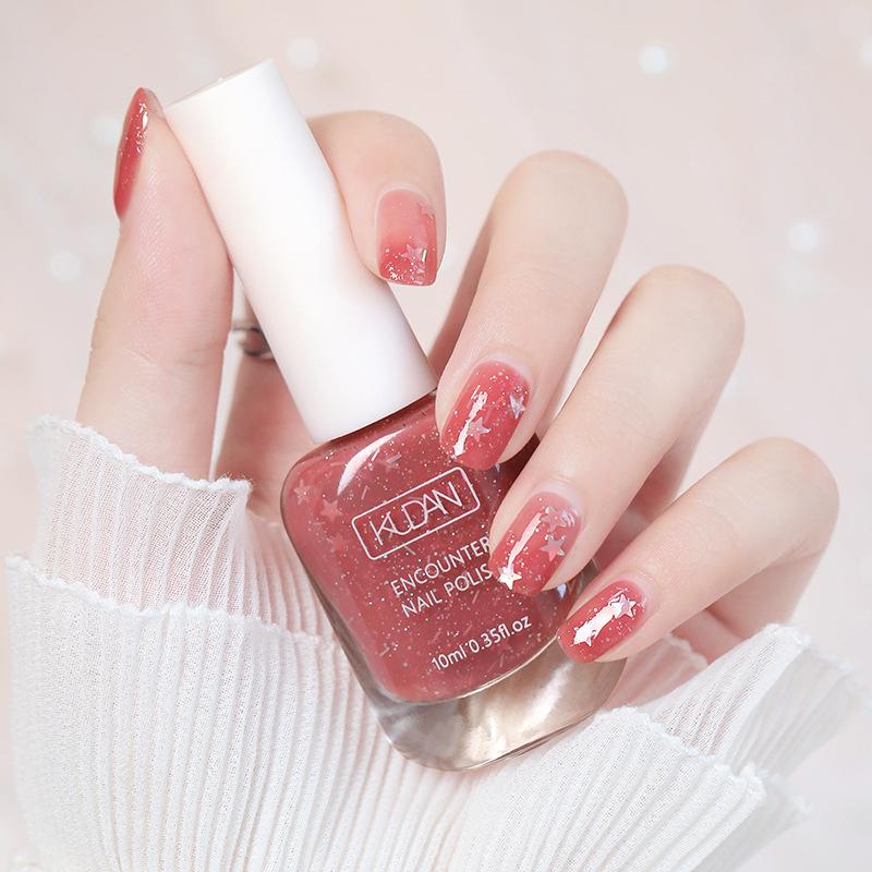 Long-Lasting Water-Based Peelable Nail Polish - No Lamp Needed, Quick-Drying, Colorfast, Perfect for Students and Salons.