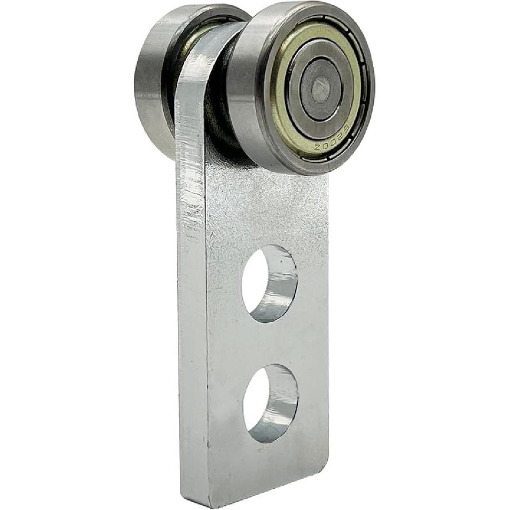 2 Wheel Trolley Assembly Rollers, Two Bearing Trolley Assembly for 1-5/8" Wide and All 1-5/8" or Taller Strut Channel, Trolley Roller Garage Pulley