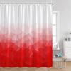 Abstract Geometric Shower Curtain Gradient Colorful Pattern Fashion Bathroom Decorations Modern Polyester Fabric Bath Curtains