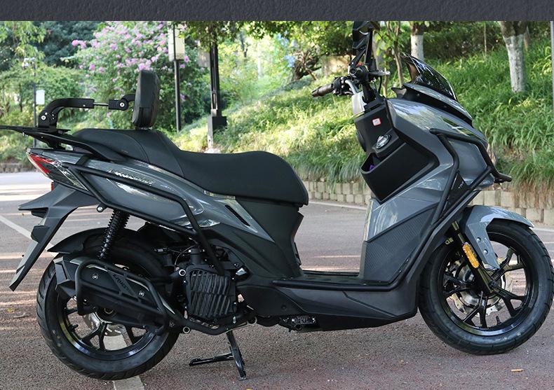 SYC Cruiser 150/GT Motorcycle Exhaust Guards & Folding Backrest Luggage Rack