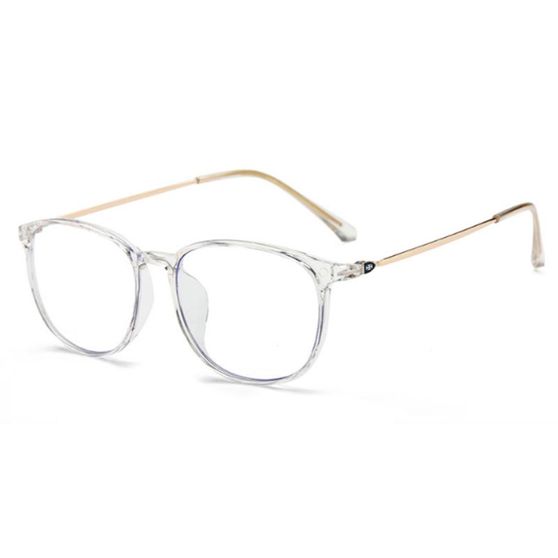 

Ultralight Carbon Steel Glasses Super Big Nerd Frame Decorative Anti Blue Light Myopia Eyeglasses -0.5 -1.0 -1.5 -2.0 To -6.0 0