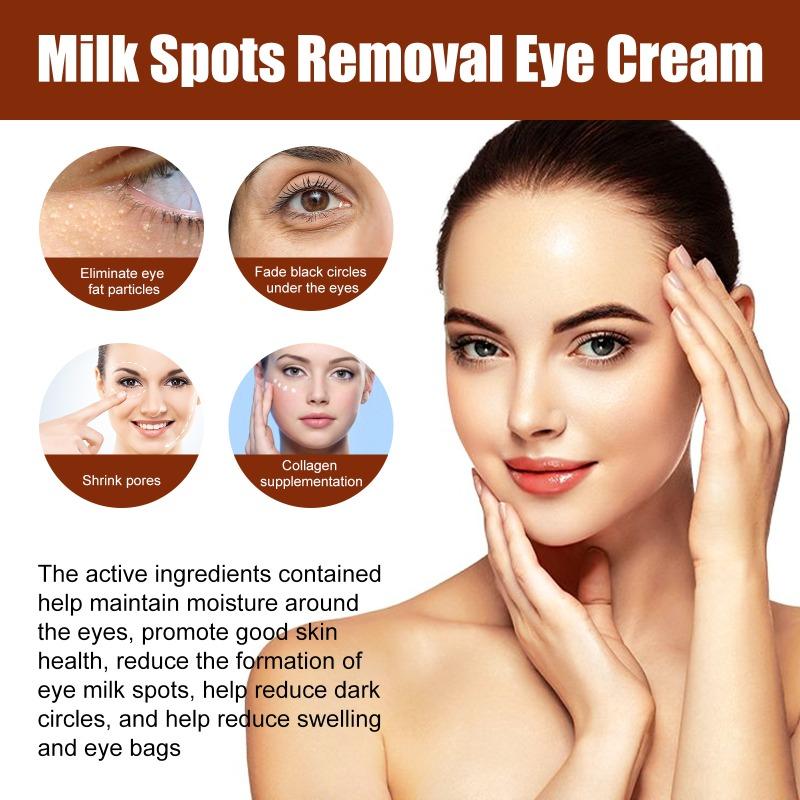 Reparação de inchaço de castanha, grãos de gordura para clarear as linhas finas dos olhos, creme nutritivo para os olhos, clareamento de rugas, creme para os olhos tensor
