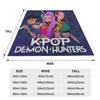 KPop Demon Hunters Anime Blankets Quality Soft Warm  Throw Blanket Autumn Kids Home Decor Graphic Bedspread