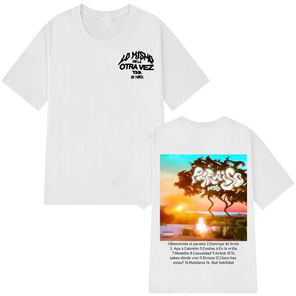 Mora Paraiso Fashion Print T Shirts Men Women Harajuku Hip-hop T-shirt Short-sleeved Streetwear Oversized Cotton O-Neck T-shirts