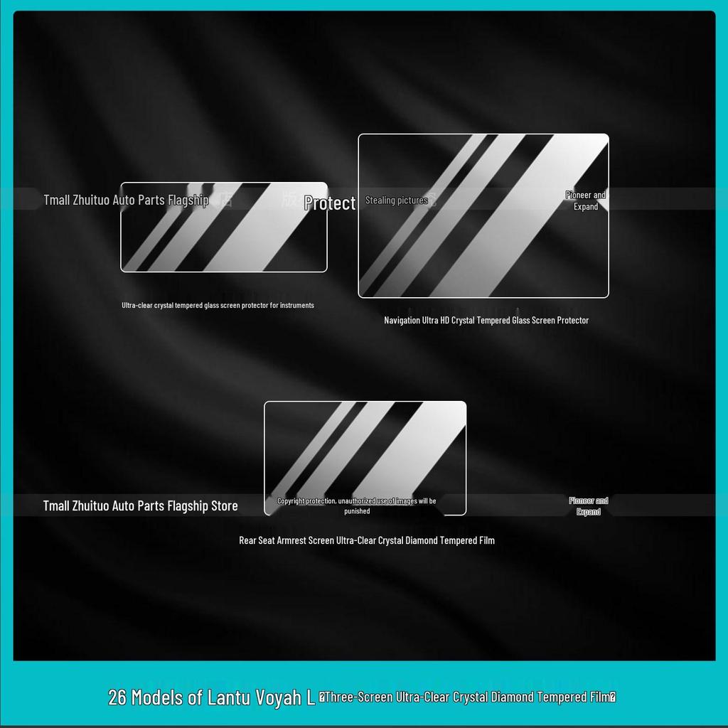 Lantu ZhuiGuang L Interior Protection Kit: Center Control & Rear Vent Screen Tempered Film Accessories