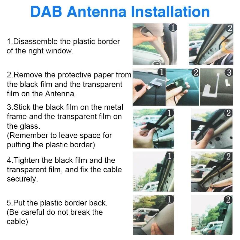 DAB/DAB + Antenna with USB Adapter for Europe Android Car Radio GPS Stereo Receiver Player Car DAB Box Digital Broadcast Radio