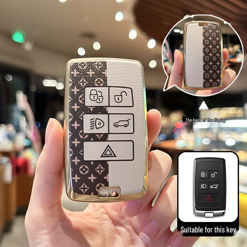 Kompatybilny z pokrowcami na klucze i brelokami do Land Rover, Range Rover Evoque, Discovery 4 Sport, Jaguar XEL, XFL i XJL.