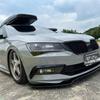 Ac29-Front Bumper Lip Spoiler Kit Wind Splitter Fog Light Eyebrow Gloss Black ABS For Skoda 2016 2017 2018