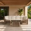 Garden Sofa Set 7 Pieces Beige and Cream White Poly Rattan