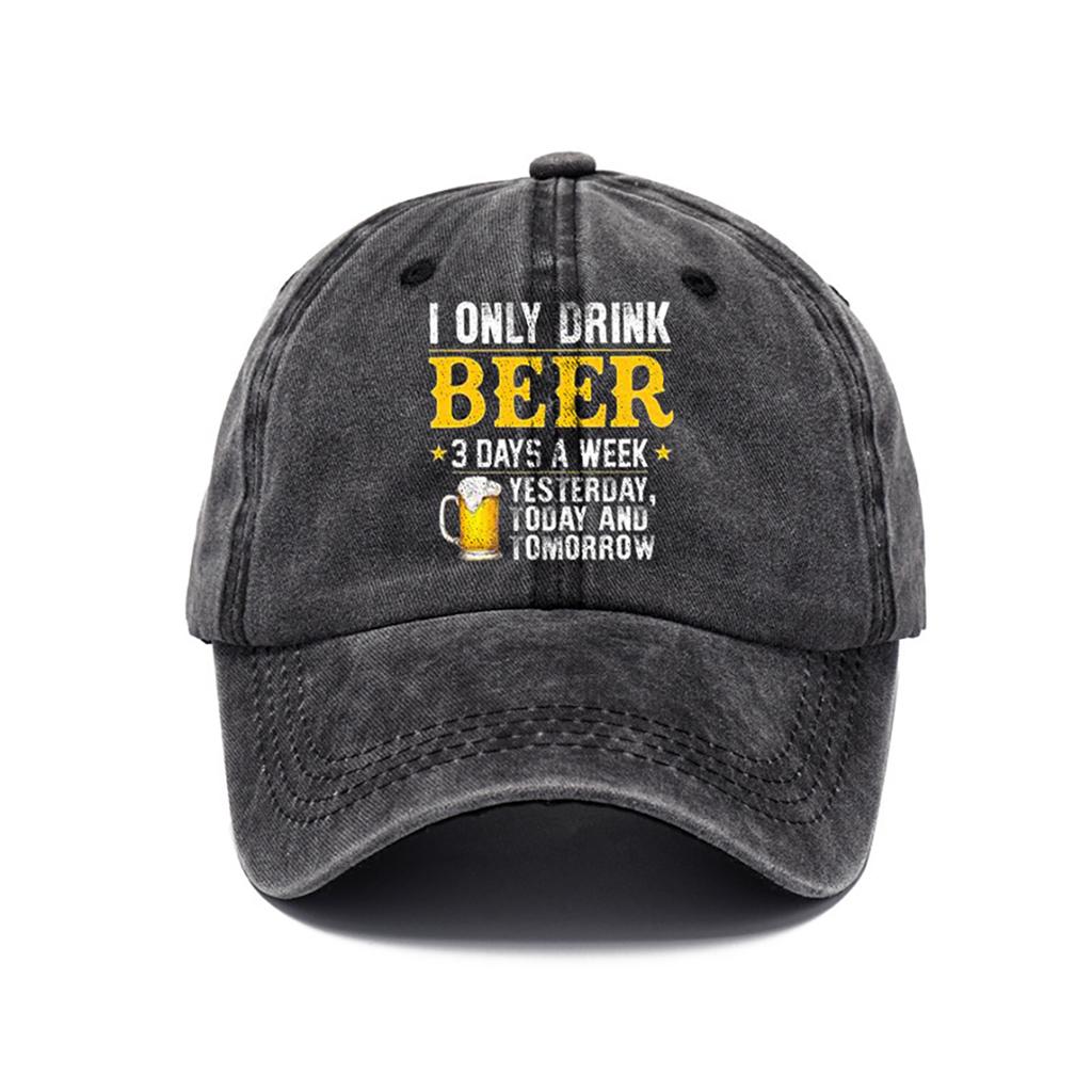 Beerholic Funny Baseball Cap Unisex Cotton Snapback for Parties Festivals Daily  Comfortable Lightweight Hat