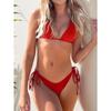 New Triangle Cup Lace-up Halter Sexy Bikini Split Swimsuit Swimsuit Women