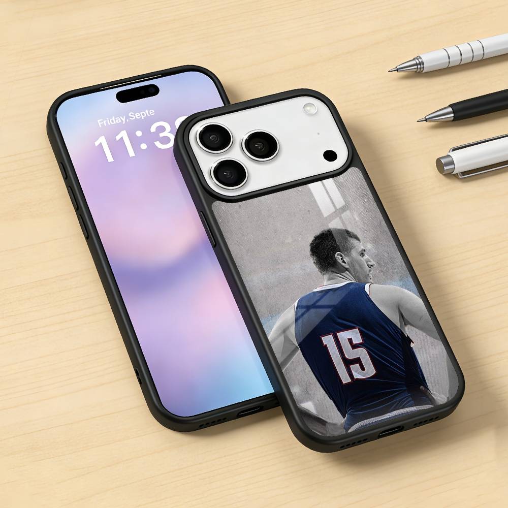 N-Nikola J-Jokic NJ Phone Case For iPhone17,16,15,14,13,12,Pro,Max,Magnetic For Magsafe Wireless Charging