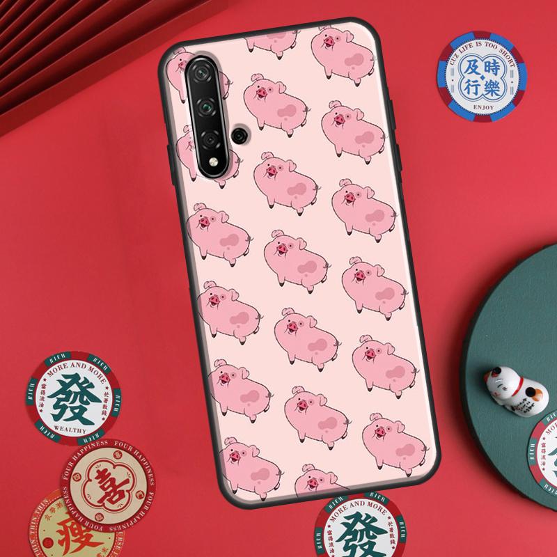 Cartoon Pig For Huawei P60 Pro P30 P40 Lite Nova 7i 8i 11i 12i 12s 10 9 SE Y90 Y60 Y70 Y72 Y61 Y91 Case