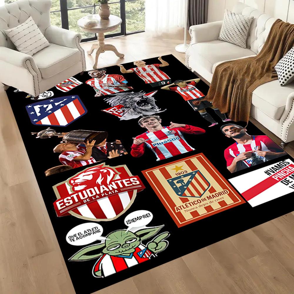 Atletico Madrid Area Rug Perfect For Hallway Balcony Study Room Living Rooms Antislip Rug Anime Office Decor Spiritual Gift