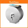Stainless Steel Circular Toilet Paper Holder Wall Mount For Bathroom Use