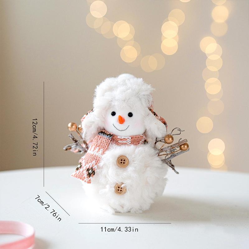 1PC Knitted Handmade Christmas Modern Simplicity Ornament Atmosphere Doll Desktop Plush Multi-element Festival