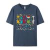 Mid Century Modern Look Cats Christmas Retro 50s 60s Xmas TShirt Casual Short Sleeve All Cotton Round Collar Unisex TShirt
