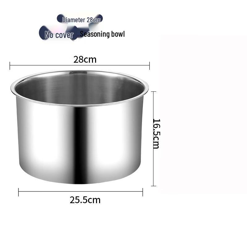 MOLUONA 304 Stainless Steel Extra Thick 28cm Mixing Bowls (Set of 2)