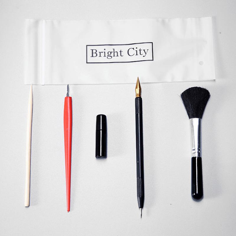 Painting Drawing Scratch Arts Set with Stick Scraper Pen Black Brush for Scratch Sketch Art Papers