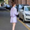 Casual Suit Women's New Summer Beautiful Light and Breathable Long-sleeved Sunscreen Small Shorts Two-piece Set Trendy