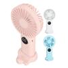 Handheld USB Fan with Base  Gears Wind Brushless Motor Rechargeable Silent Cooling Fan for Home Dor
