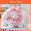 Plush Rabbit Keychain With Princess Dress And Soft Fur For Backpack Decor