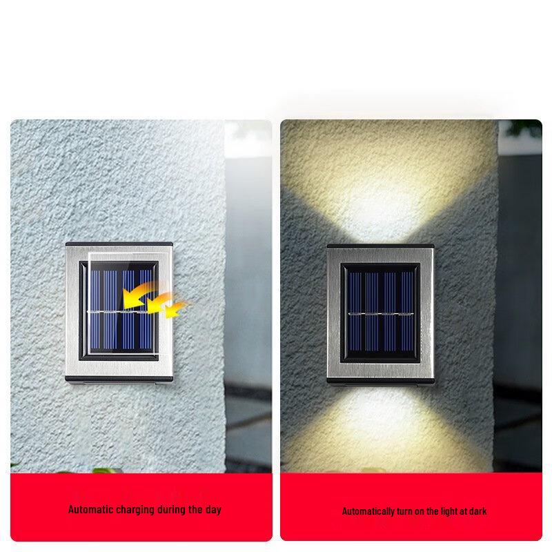 Solar Powered Outdoor Decorative LED Wall Light