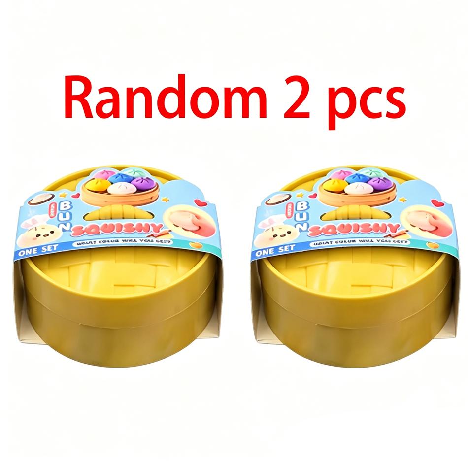 Süßes Squishy Brötchen, langsamer Rückprall, Fidget Spielzeug, Stressabbau, Anti-Angst Quetschspielzeug für Kinder, Erwachsene, Squishy Stressabbau Spielzeug