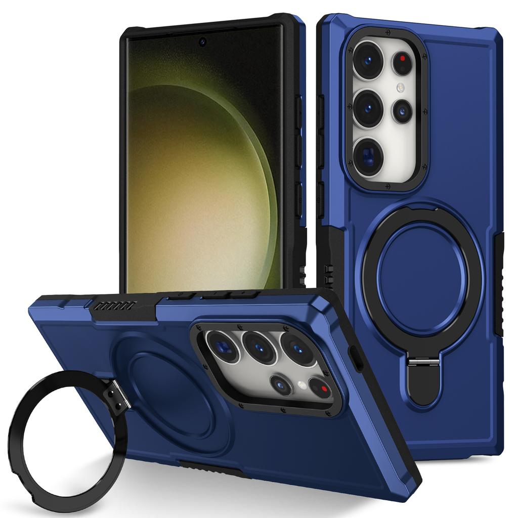Luxury Armor Case for Samsung Galaxy S26 S25 S24 S23 S22 S21 S20 20 Ultra Plus FE F12 Ring Holder Slide Lens Stand Cover