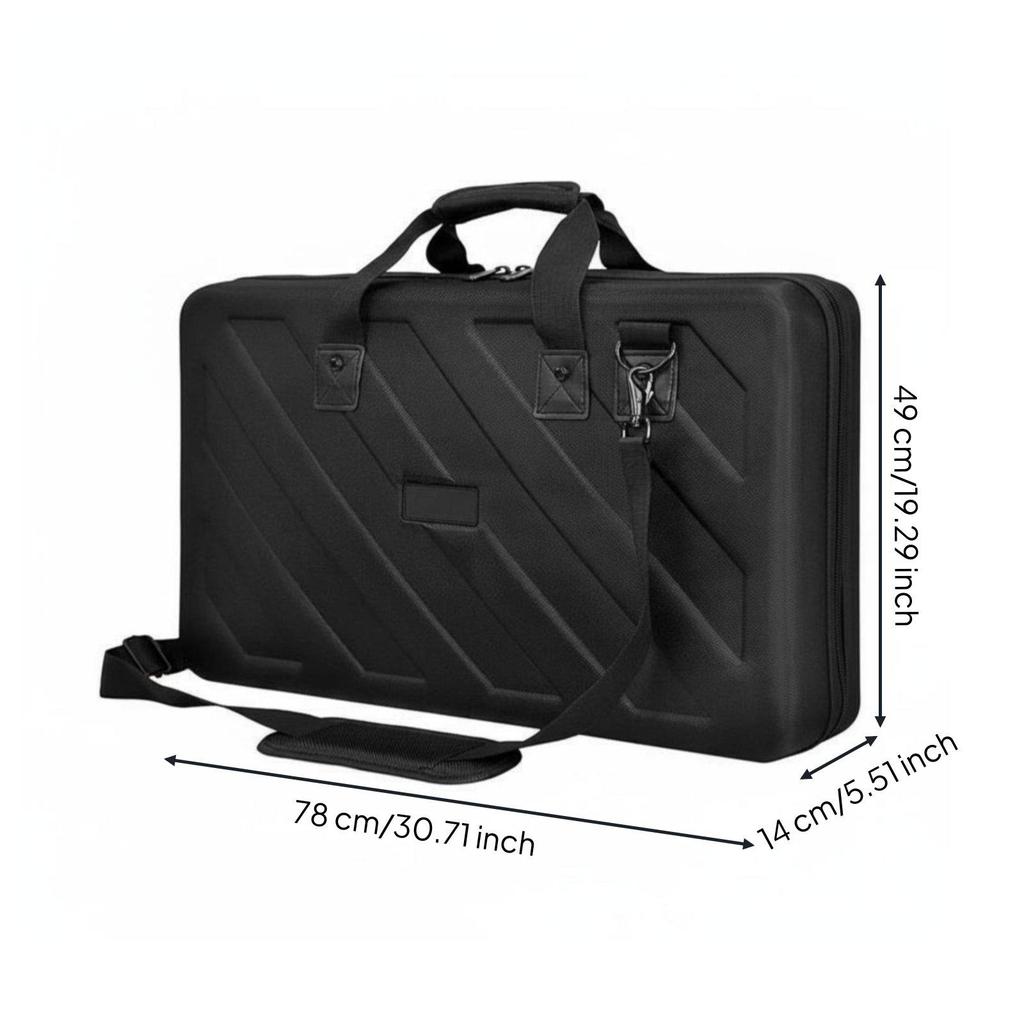 Durable EVA DJ Controller Carrying Case Water Resistant Hard Shell Storage Bag
