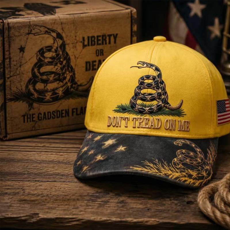 New Hat Gadsden Snake Hat Men's and Women's American Flag D Printed Baseball Cap