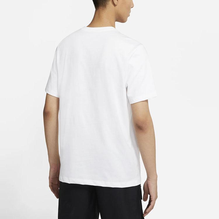 Nike As M Nsw Tee Icon Swoosh Large Logo Casual Sports Loose Breathable Crew Neck Short Sleeve T-Shirt Men Tops White DC5095-100